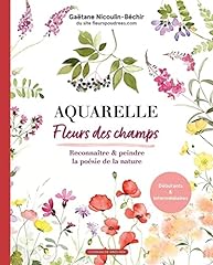 Aquarelle fleurs champs d'occasion  Livré partout en France