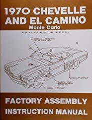1970 Chevelle Factory Assembly Manual El Camino Monte for sale  Delivered anywhere in USA 