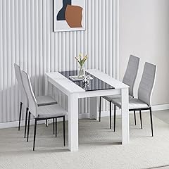 Modern white dining for sale  Delivered anywhere in UK