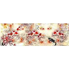 HD Print Modern Chinese Abstract Nine Hd Koi Fish Landscape Canvas Paintings Large Size Wall Art Picture for Hotel Decor 55x165cm frameless for sale  Delivered anywhere in Canada