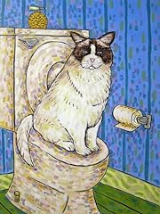 Fluffy cat bathroom for sale  Delivered anywhere in USA 