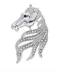 Crystal horse brooch for sale  Delivered anywhere in UK