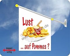 Werbeflagge werbefahne imbissf gebraucht kaufen  Wird an jeden Ort in Deutschland