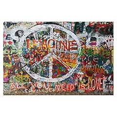 Street art peace usato  Spedito ovunque in Italia 