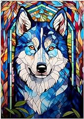 Stained glass siberian for sale  Delivered anywhere in USA 