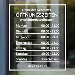 öffnungszeiten aufkleber scha gebraucht kaufen  Wird an jeden Ort in Deutschland