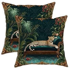 Jungle leopard pillow for sale  Delivered anywhere in UK