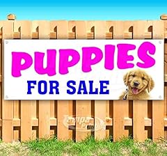 Puppies banner non for sale  Delivered anywhere in USA 