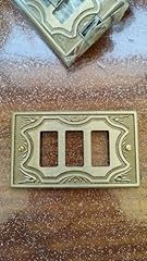 Placca ottone elaborata usato  Spedito ovunque in Italia 