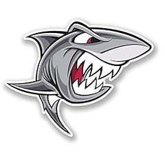 Angry shark sticker for sale  Delivered anywhere in UK