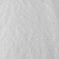 White broderie anglaise for sale  Delivered anywhere in UK