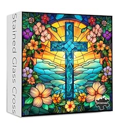 Cross stained glass for sale  Delivered anywhere in USA 