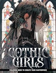 Gothic girls coloring for sale  Delivered anywhere in UK