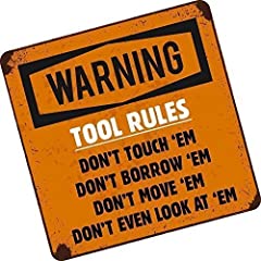 Used, CT Design Tool Rules Don't ! Funny Tool Box Toolbox for sale  Delivered anywhere in UK