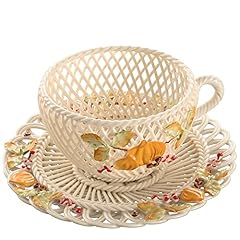 Belleek basketweave handmade for sale  Delivered anywhere in USA 