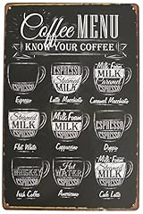 Artclub coffee menu for sale  Delivered anywhere in USA 