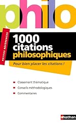 1000 citations philosophiques d'occasion  Livré partout en France
