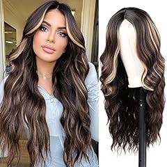 Long brown wavy for sale  Delivered anywhere in UK