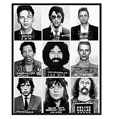 Musician Mugshot Bowie, Elvis, Johnny Cash, Jerry Garcia, for sale  Delivered anywhere in USA 