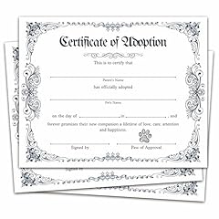 Pet adoption certificate for sale  Delivered anywhere in USA 