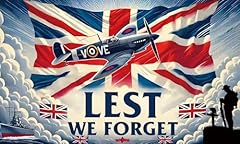 Ww2 flag lest for sale  Delivered anywhere in UK