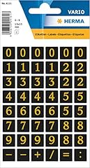 Herma numbers 13x13mm usato  Spedito ovunque in Italia 