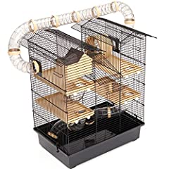 3-Tier Large Hamster Cage With Slide Hamster Tubes, used for sale  Delivered anywhere in UK