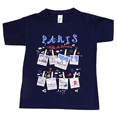 T-Shirt Garçon Paris 'Cartes Postales' - Bleu (2 Ans) d'occasion  Livré partout en France
