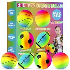 Rainbow sports balls for sale  Delivered anywhere in USA 