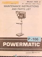 Powermatic houdaille 1150 for sale  Delivered anywhere in USA 