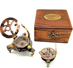 Sundial compass vintage for sale  Delivered anywhere in USA 