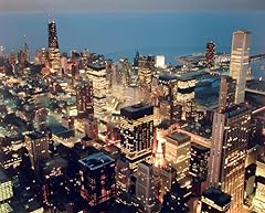 Chicago skyline nightscape for sale  Delivered anywhere in USA 