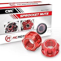 MC MOTOPARTS Red CNC Rear Sprocket Nuts For Honda CBR1100XX Blackbird 97-05 + CBR900RR 92-99 + VTR1000F Super Hawk, used for sale  Delivered anywhere in Canada