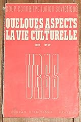 Aspects vie culturelle d'occasion  Livré partout en France