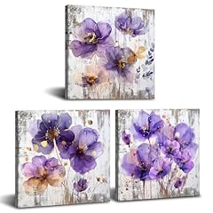 Purple flower wall for sale  Delivered anywhere in USA 