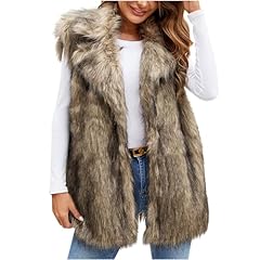 Faux fur gilet for sale  Delivered anywhere in UK