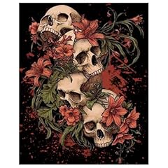 Skull paint numbers for sale  Delivered anywhere in USA 