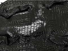 Black genuine alligator for sale  Delivered anywhere in USA 