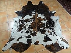 Tricolor cowhide rug for sale  Delivered anywhere in Ireland