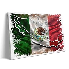 Mexican flag canvas for sale  Delivered anywhere in USA 