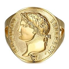 BOBIJOO Jewelry - Bague Chevalière Napoléon 1er Pièce d'occasion  Livré partout en France
