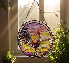 Stunning rooster stained for sale  Delivered anywhere in USA 
