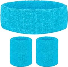 Neon blue sweatbands for sale  Delivered anywhere in USA 