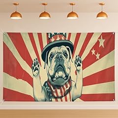 Patriotic bulldog wall for sale  Delivered anywhere in USA 