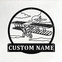 Custom biplane metal for sale  Delivered anywhere in USA 