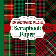 Christmas plaid scrapbook for sale  Delivered anywhere in UK