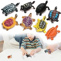 8pcs pvc turtle for sale  Delivered anywhere in UK