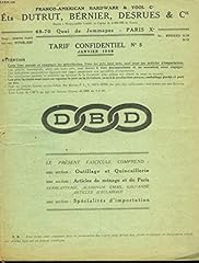 Catalogue tarif confidnetiel d'occasion  Livré partout en France