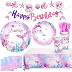 123pcs mermaid birthday for sale  Delivered anywhere in USA 