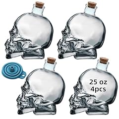 2pcs 25oz skull for sale  Delivered anywhere in USA 